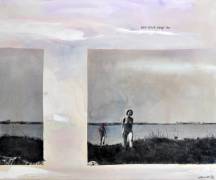 17 sein blick folgt ihr, 40x50, LW, mixed media_s