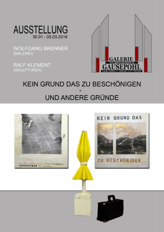 Read more about the article Galerie Gausepohl, Detmold | 30.01. – 05.03.2016